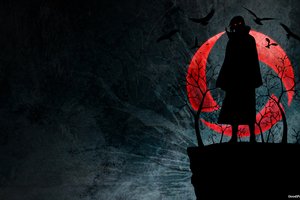 Обои на рабочий стол: naruto, sharingan, uchiha itachi, наруто