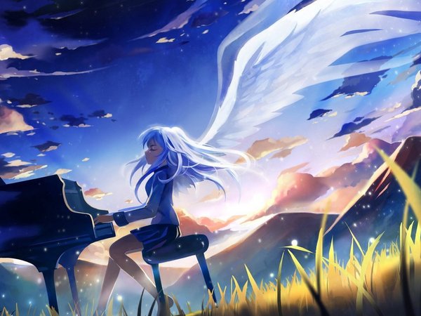 angel beats!, kanade tachibana, ангельские ритмы, аниме