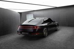 Обои на рабочий стол: 2024, black, Genesis, Genesis G90, седан, черный