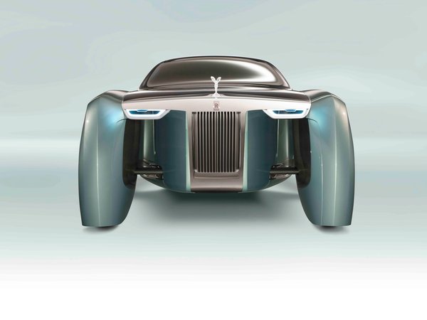 Luxury Cars, Rolls Royce, Rolls-Royce 103EX, Vision Next 100, Автономный, концепт, Роскошный автомобиль, спереди, Футуристический концепт-кар