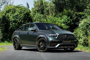 Обои на рабочий стол: 2024, GLE, green, Manhart, Manhart GER 800, mercedes, Mercedes - Benz, road, trees