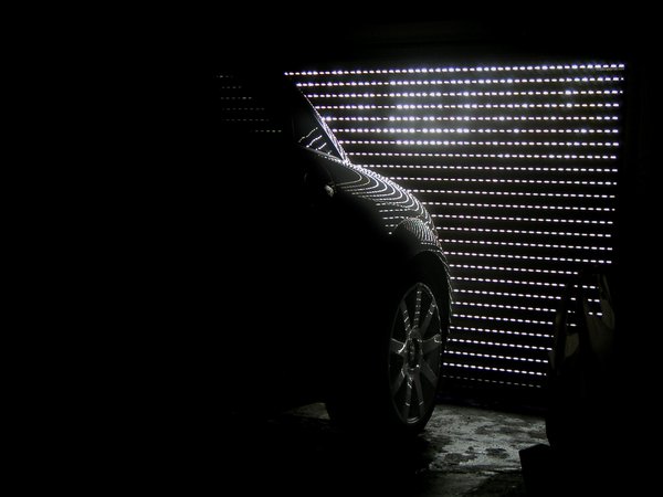 Audi, Ауди, гараж, чёрно-белое