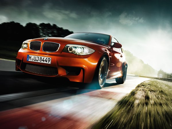 BMW, m1, бмв, оранжевый
