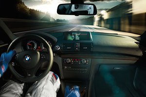 Обои на рабочий стол: BMW, гонка, руль