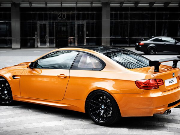 BMW, M3, оранжевый