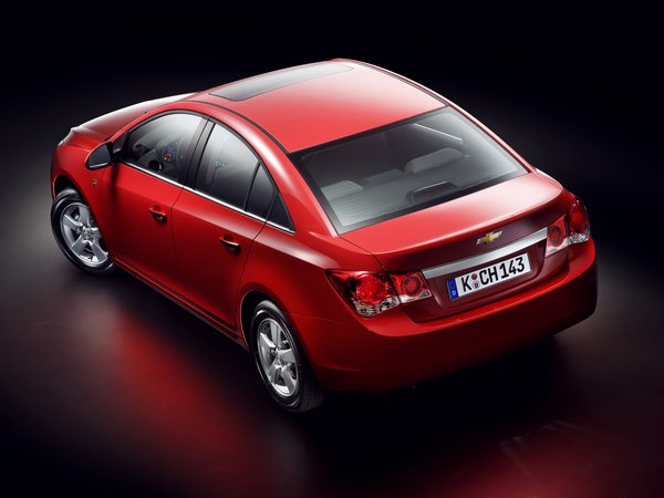 chevrolet, cruze, красный, шевроле