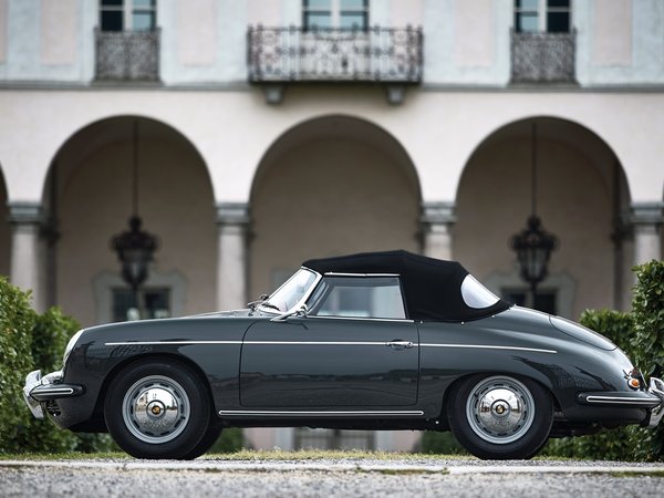 1961, 356, porsche, Porsche 356B 1600 Super Roadster, side view