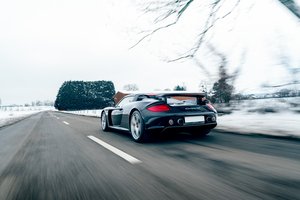 Обои на рабочий стол: Drive, porsche, Porsche Carrera GT, speed