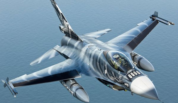 Обои на рабочий стол: 2010, general dynamics (sabca) f-16am fighting falcon (4, in flight over netherlands, october