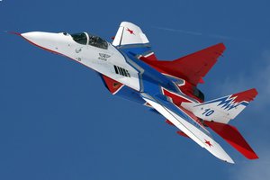 Обои на рабочий стол: истребитель, миг-29, стрижи