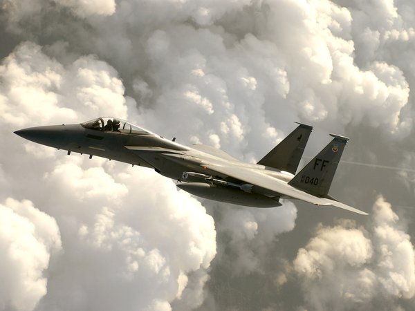f-15 eagle, истребитель, небо, самолёт