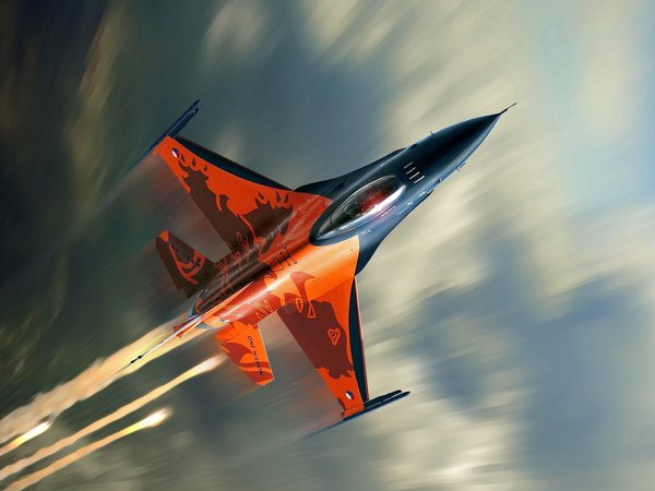 F 16, авиация, истребитель, самолёт, скорость