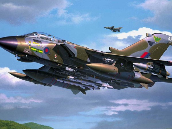 Panavia Tornado, арт, истребитель-бомбардировщик, рисунок