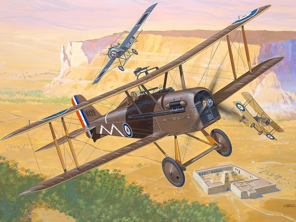 Royal Aircraft Factory, S.E.5a, WWI., английских, арт, биплан, ввс, Великобритании, из, истребителей, истребитель, лучших, один, одноместный, Первой мировой войны, самолёт