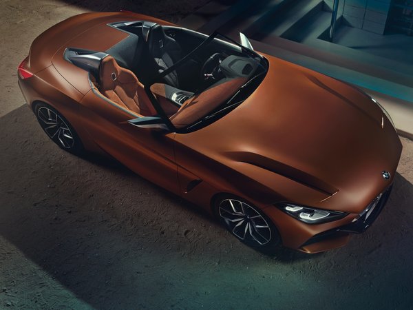 2017, BMW, Z4 Concept, родстер, сверху