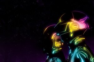 Обои на рабочий стол: daft punk, скетч