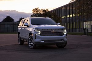 Обои на рабочий стол: 2020, chevrolet, Suburban, SUV, спереди
