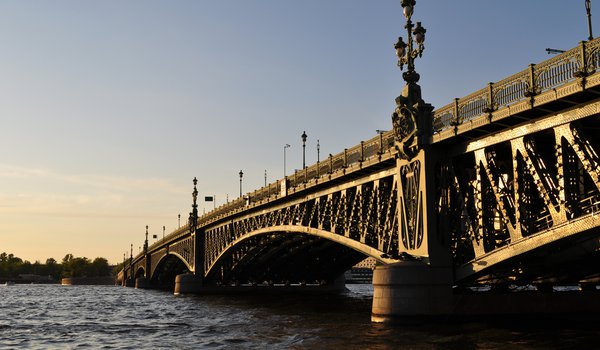 Обои на рабочий стол: мост, питер, река, санкт-петербург
