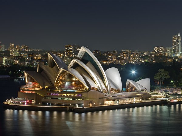 австралия, вечер, опера