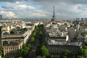 Обои на рабочий стол: город, париж, улицы, франция, эйфелева башня