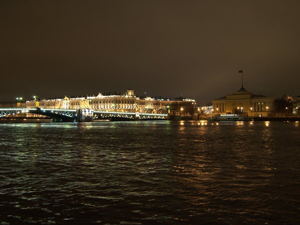 мост, ночь, питер, санкт-петербург