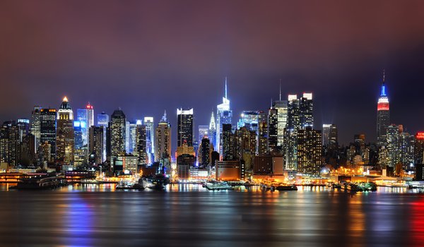 Обои на рабочий стол: new york city, манхеттен, нью-йорк, сша