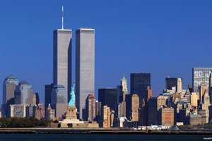 Обои на рабочий стол: 11 сентября, new york, twin towers, world trade center, wtc, башни-близнецы, втц, небоскребы, нью-йорк