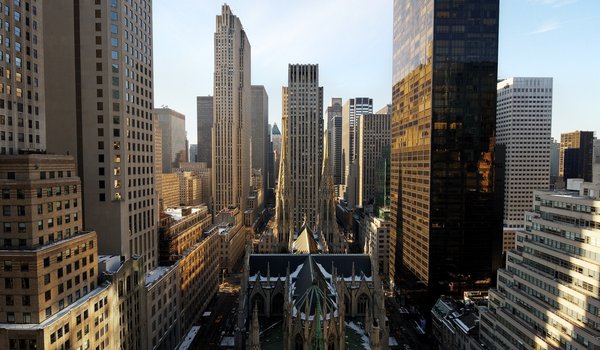 Обои на рабочий стол: midtown manhattan, morning, new york city, nyc, нью-йорк, утро