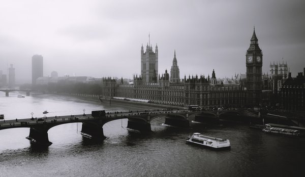 Обои на рабочий стол: london, лондон, туман