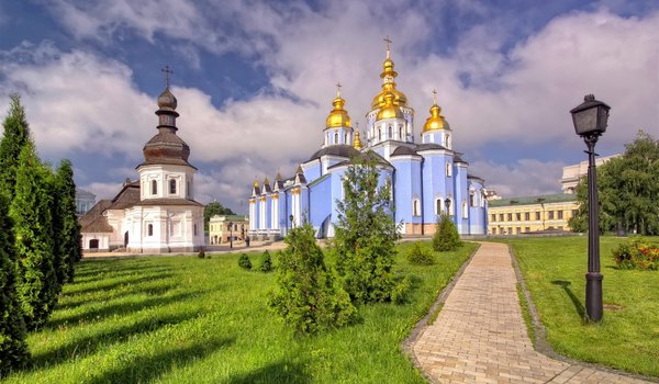 Обои на рабочий стол: михайловский собор, украина, храм