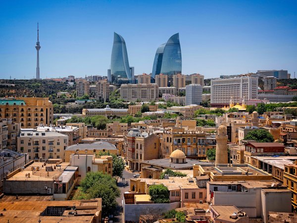 Азербайджан, Баку, дома, здания