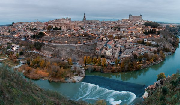 Обои на рабочий стол: river Tagus, испания, река, Толедо