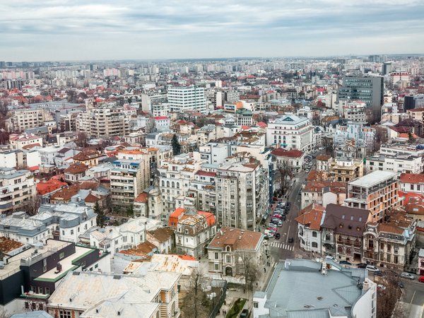 Bucharest, panorama, Romania, Бухарест, дома, здания, панорама, Румыния