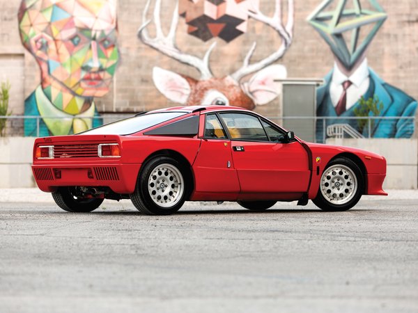 1984, Lancia, Lancia Rally 037 Stradale, rally, red