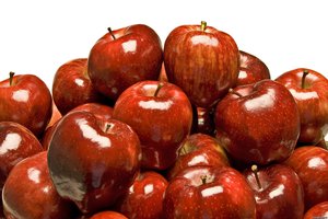 Обои на рабочий стол: красные, много, фрукты, яблоки