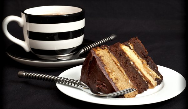 Обои на рабочий стол: cake, chocolate, dessert, food, глазурь, десерт, еда, кофе, сладости, торт, чашка, шоколадный