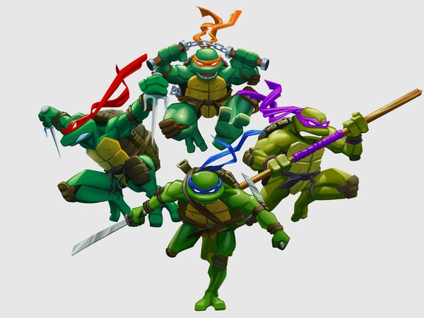 donatello, leonardo, michelangelo, raphael, teenage mutant ninja turtles, мутанты ниндзя черепашки, Черепашки-ниндзя