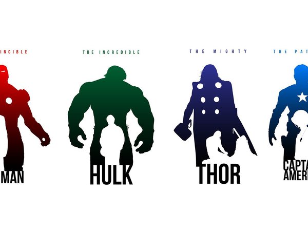 captain america, hulk, iron man, thor, герои