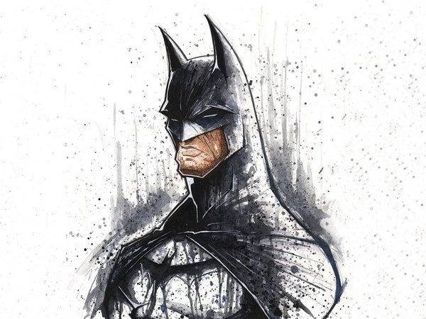 art, artwork, batman, DC Comics, minimalistic, superheroes, white background