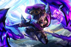 Обои на рабочий стол: GZG, league of legends, Riot Games, Soul Fighter, видеоигры, цифровое искусство, Эвелинн