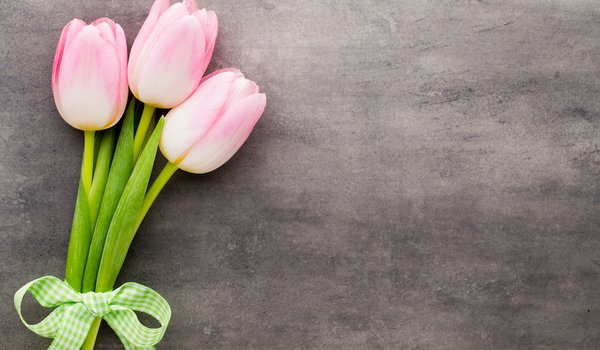 Обои на рабочий стол: beautiful, flowers, fresh, pink, spring, tulips, букет, розовые, тюльпаны, цветы
