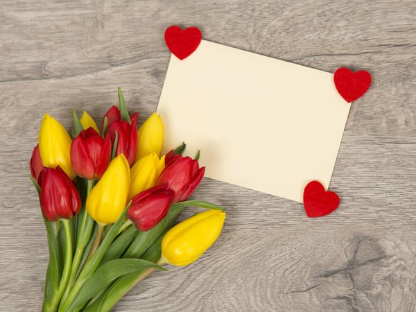 colorful, flowers, heart, love, romantic, spring, tulips, букет, сердечки, сердце, тюльпаны, цветы