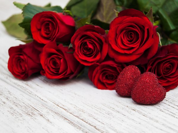 hearts, love, red, romantic, roses, Valentine, красные, любовь, розы, сердечки