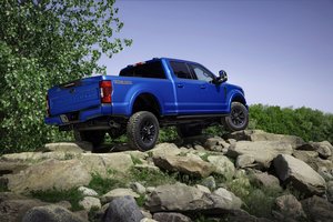 Обои на рабочий стол: 2020, F-250, F-series, ford, Off-Road Package, Super Duty, Tremor, пикап, сбоку, синий