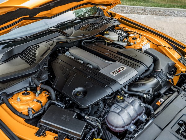 2018, ford, Mustang GT 5.0, двигатель, фастбэк
