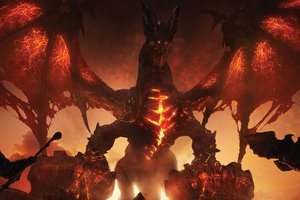 Обои на рабочий стол: cataclysm, world of warcraft, дэсвинг, смертокрыл