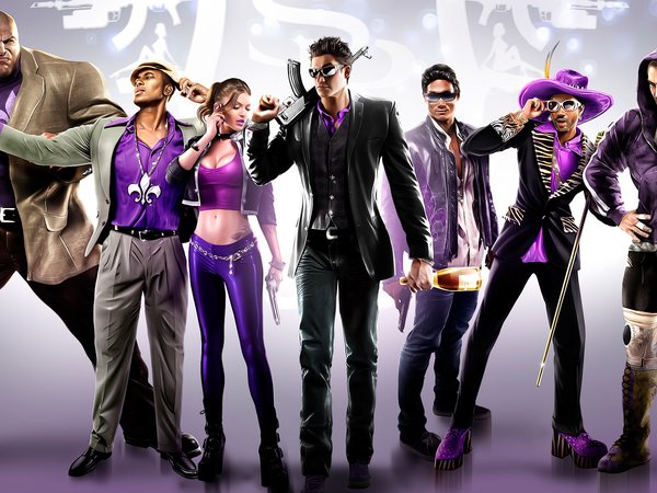 saints row, the third, девушка, мужики