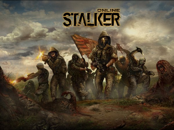 stalker, зона, монстры, солдаты, сталкеры, флаг