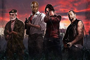 Обои на рабочий стол: blood harvest, l4d, left 4 dead, бил, зои, луис, френсис