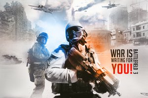 Обои на рабочий стол: battlefield 3, красиво, оружие, штурм